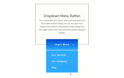 How to Create a Dropdown Menu Button Using Divi’s Fullwidth Menu Module