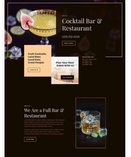 Get a FREE Bar Layout Pack for Divi