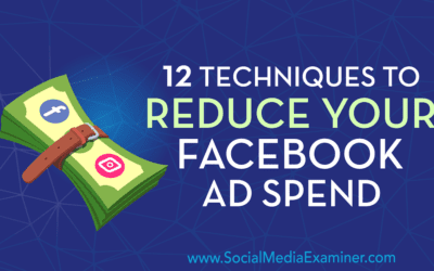 12 Techniques to Reduce Your Facebook Ad Spend