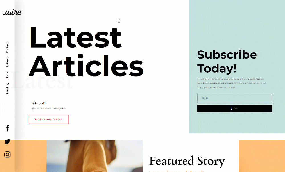 How to Create a Rotated Global Header with Divi’s Theme Builder
