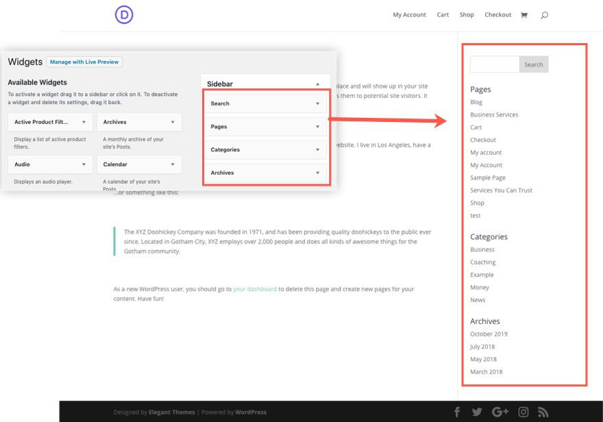 A Guide to Using Sidebars with the Divi Theme builder