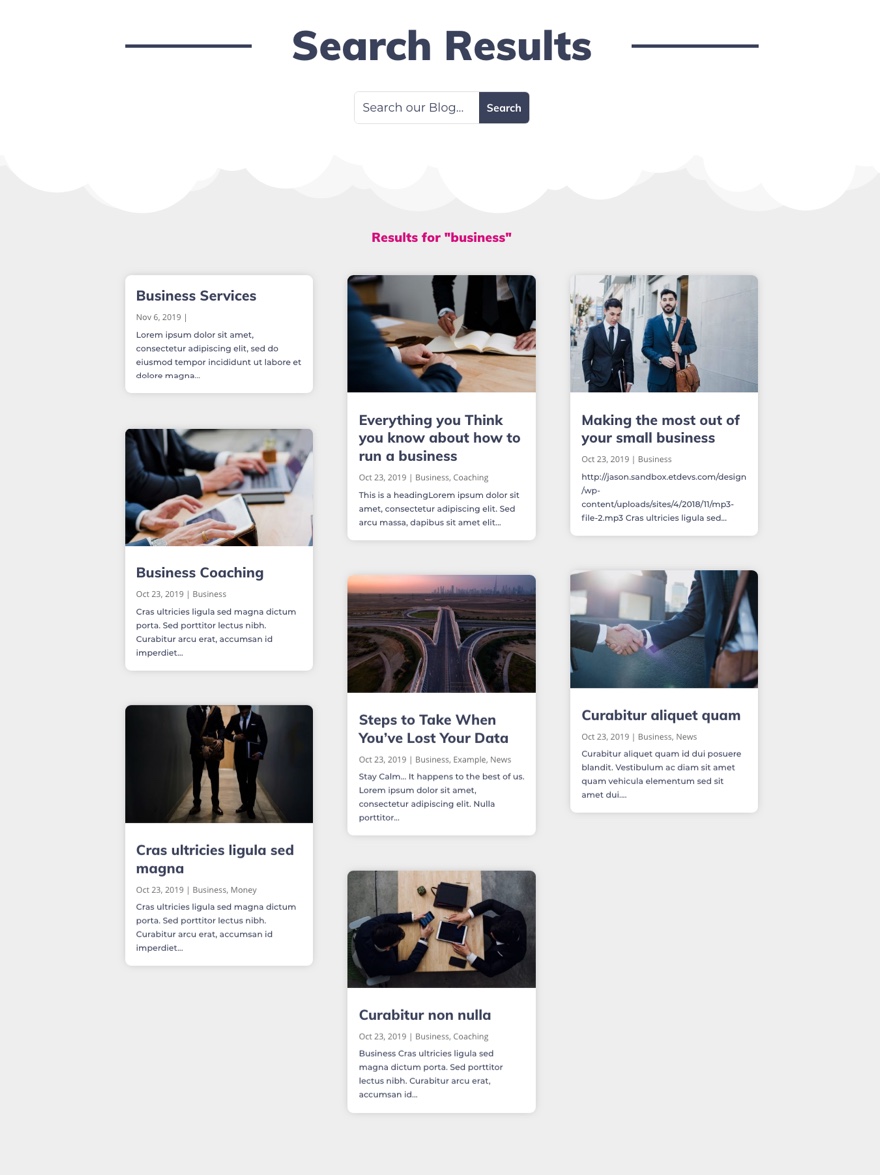 How to Create a Search Results Page Template in Divi