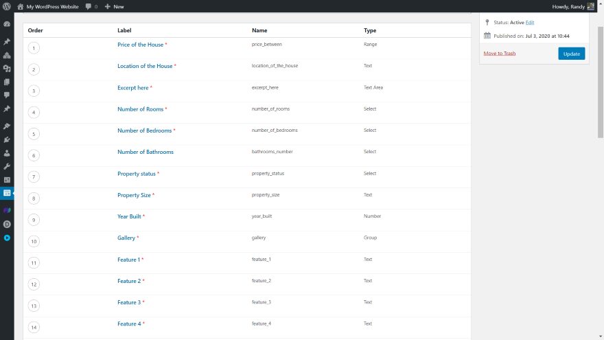 Creating Field Groups in ACF