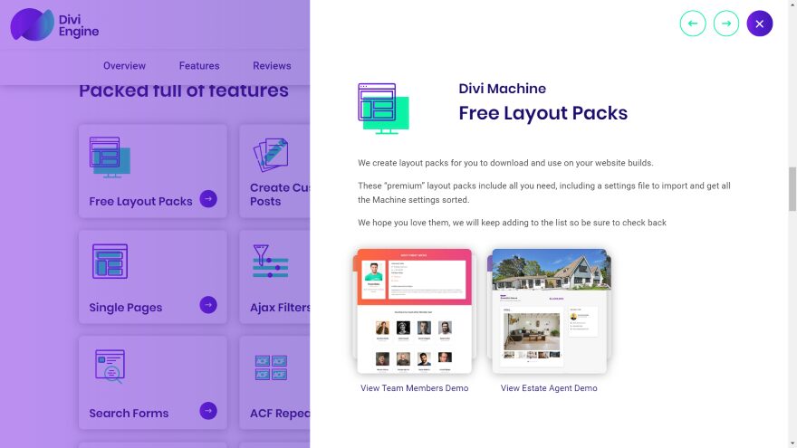 Free Divi Machine Layout Packs