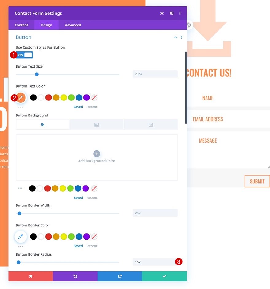 column contact form