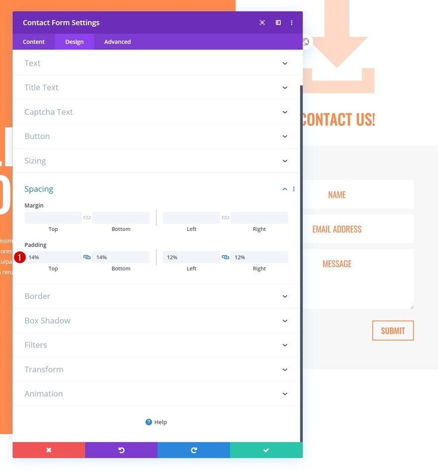 column contact form