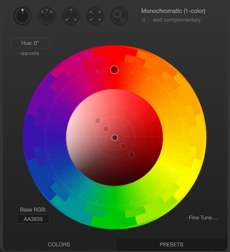 Using Paletton to Help Choose Your WordPress Website’s Color Palette