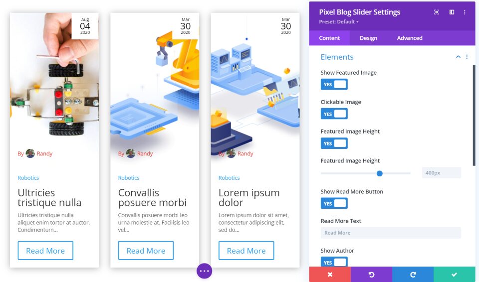 Blog Slider