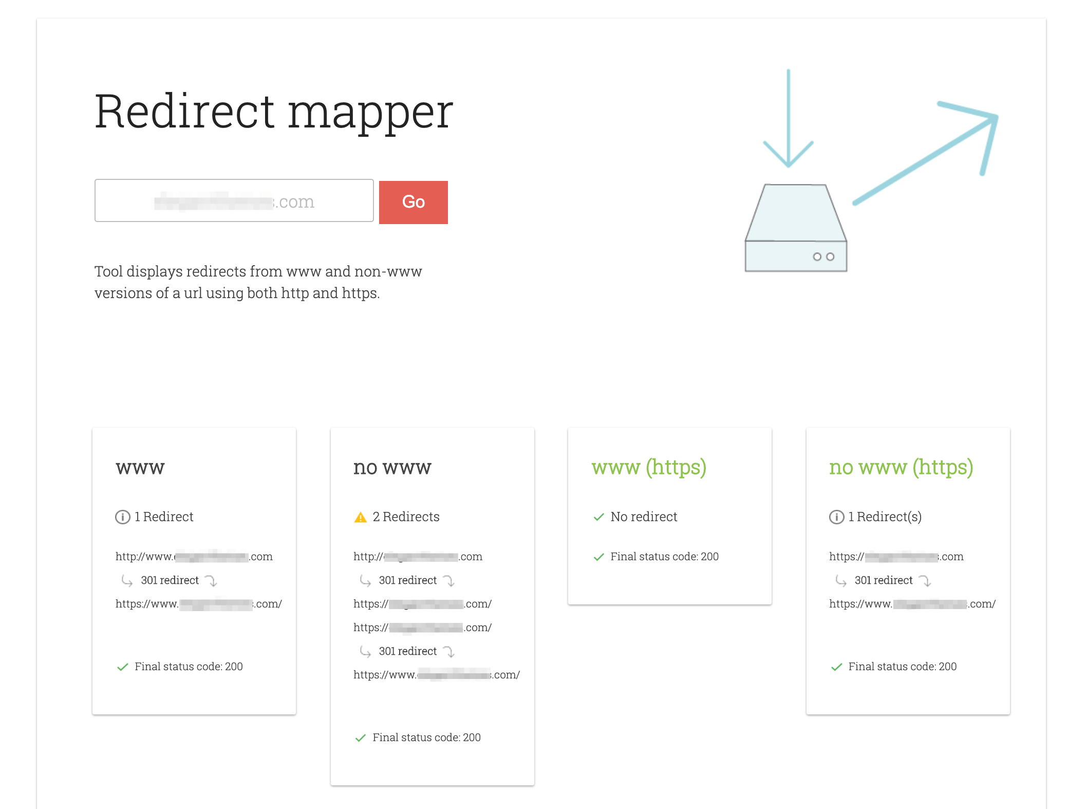 Redirect mapper results.
