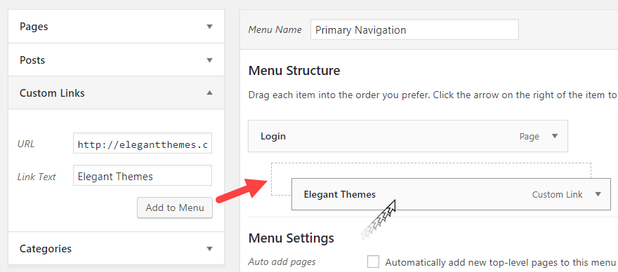 Creating a Custom WordPress Menu Structure