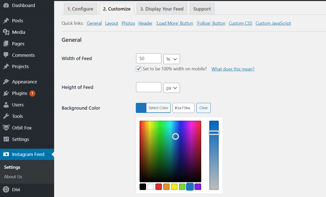 Customizing your feed. - Multiple Instagram Accounts