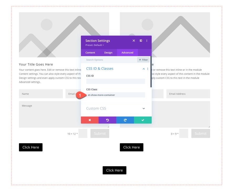 divi show more toggles