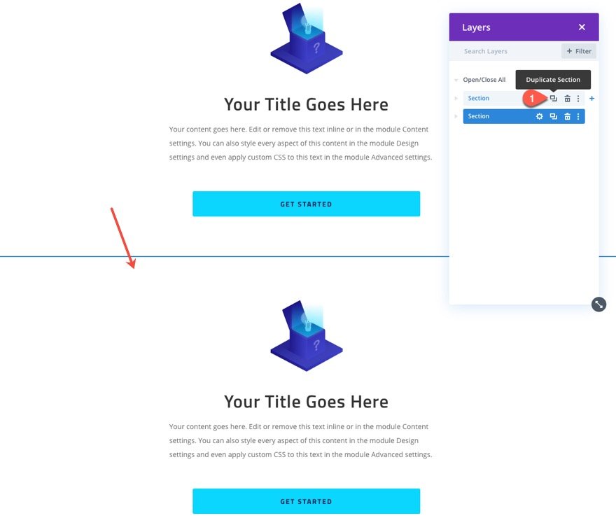 divi sticky cta menu on scroll