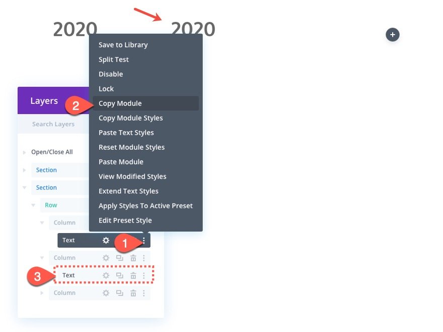 divi vertical sticky timeline