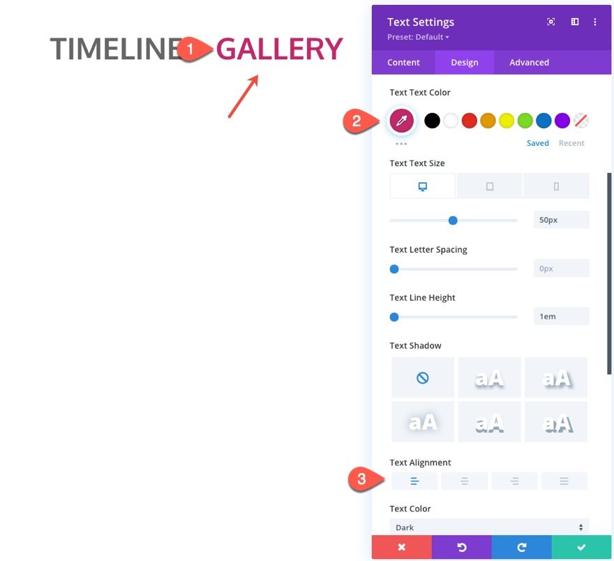 divi vertical sticky timeline