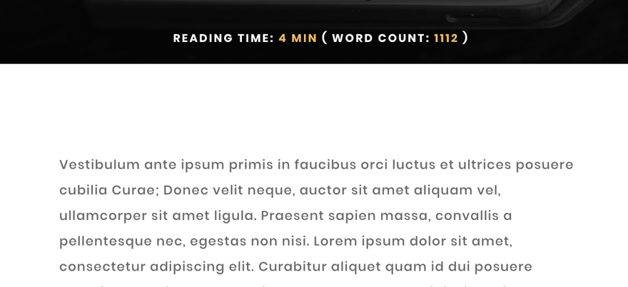 How to Display Post Estimated Reading Time and Word Count in Divi (with ReadingTime.js)