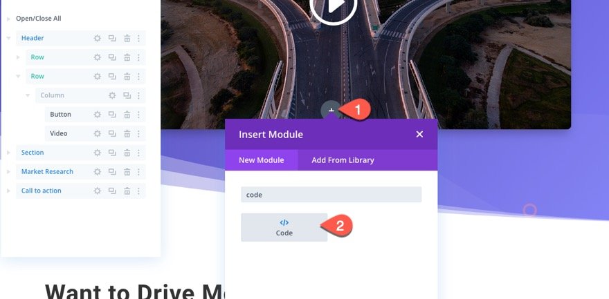 divi sticky promo video with toggle