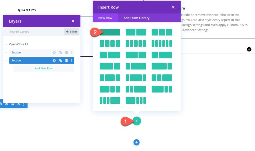 insert divi modules or rows into other modules