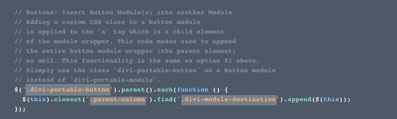 insert divi modules or rows into other modules