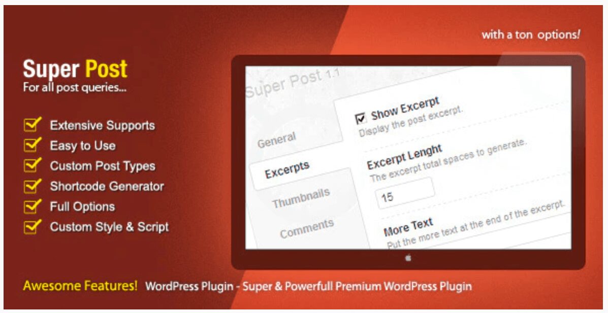 The Super Post popular posts plugin.