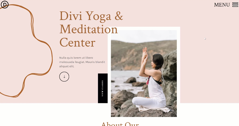 Download a FREE Header & Footer for Divi’s Meditation Center Layout Pack
