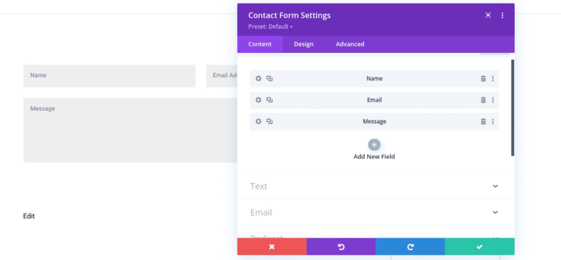 The Divi Contact Forms module.