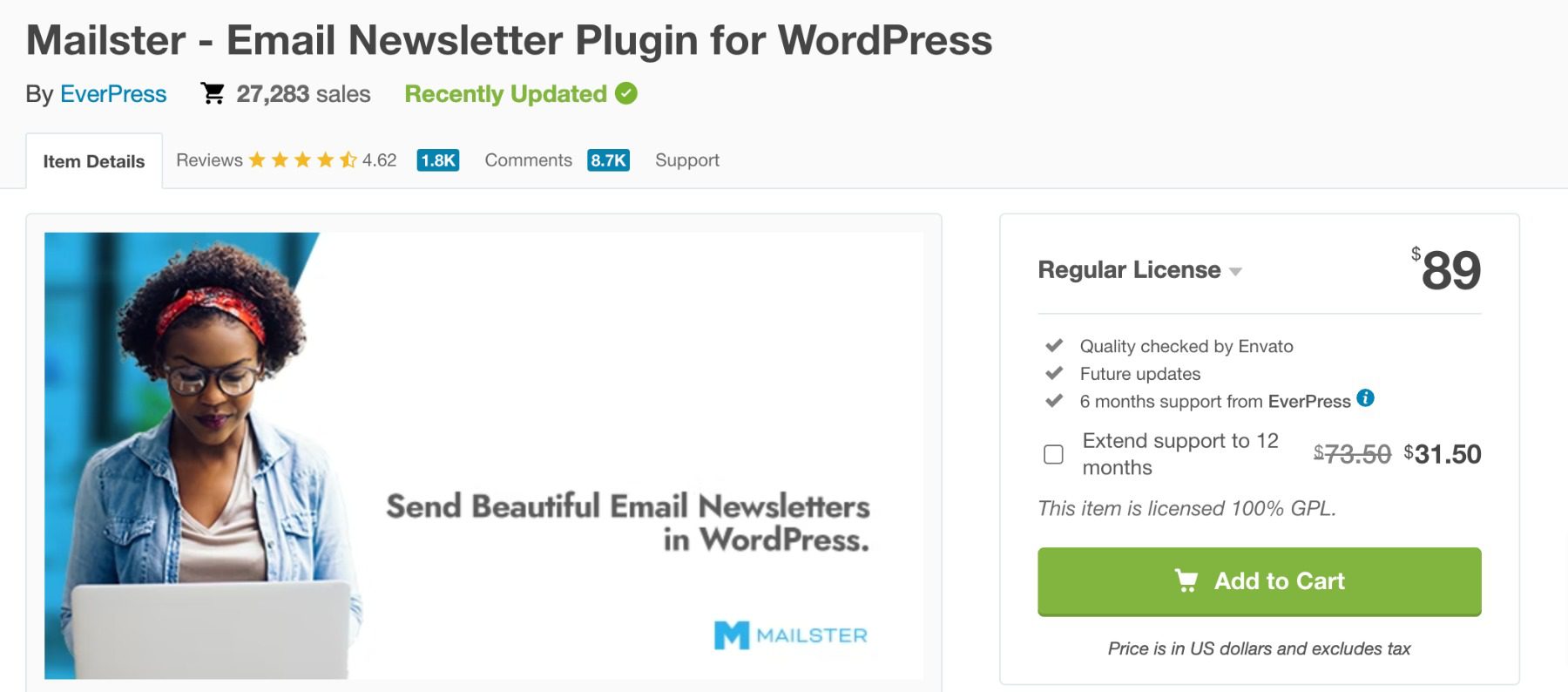 Mailster plugin