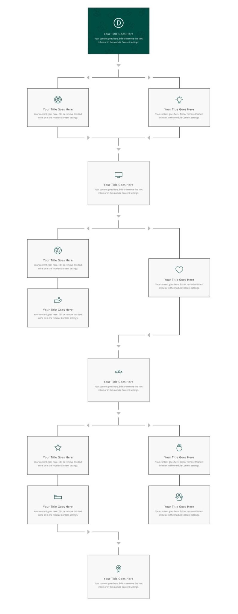 How to Create a Flow Chart Layout in Divi