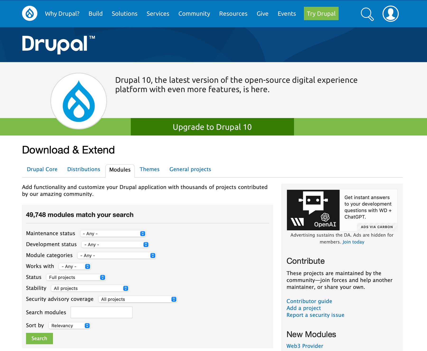 wordpress vs drupal customize