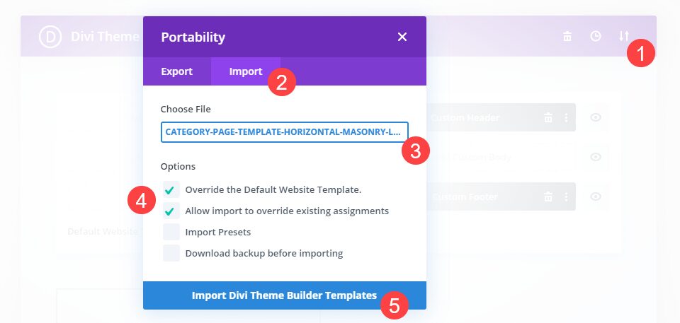 How to Restore a Template in the Divi Theme Builder