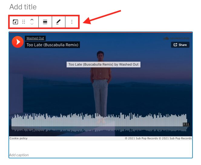 How to Use the SoundCloud Embed Block