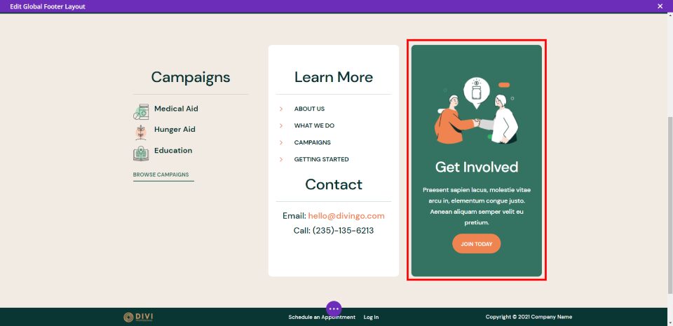 How to Include an Email Optin in Your Divi Footer