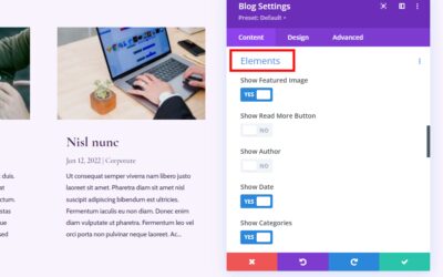 8 Post Element Display Combinations for Divi’s Blog Module
