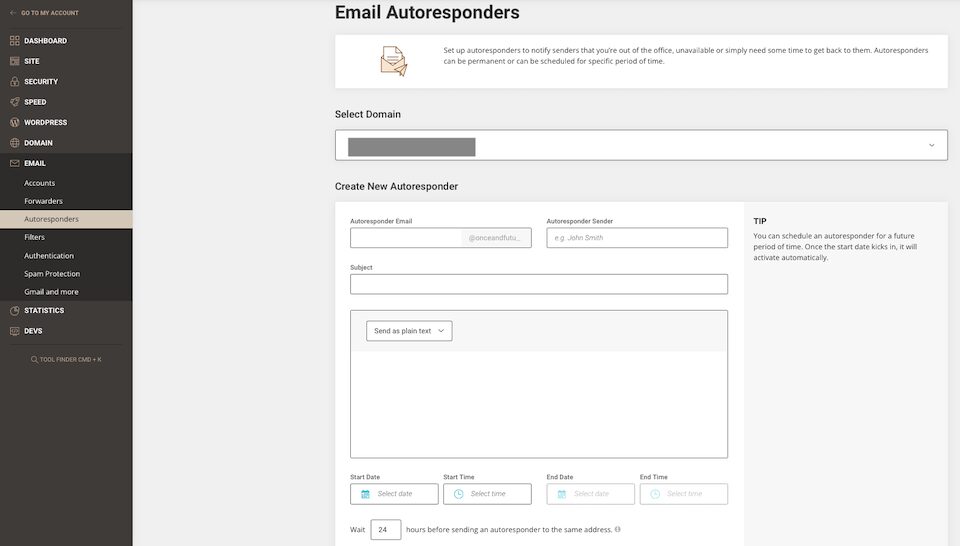 SiteGround site tools