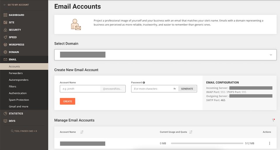 SiteGround site tools