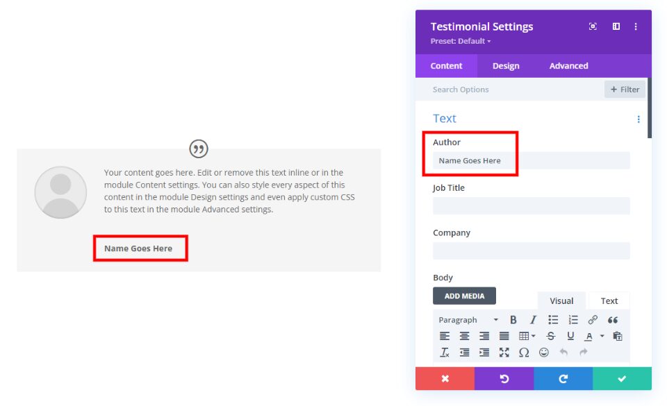 8 Element Display Combinations in Divi’s Testimonial Module