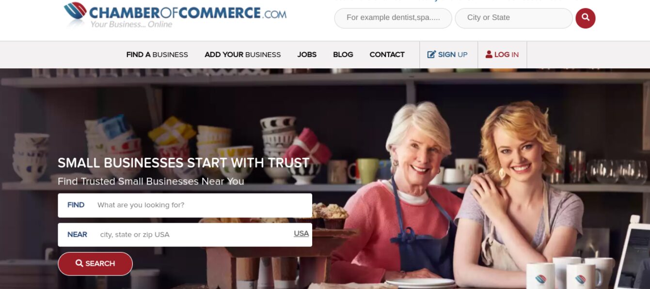 The Chamber of Commerce website.