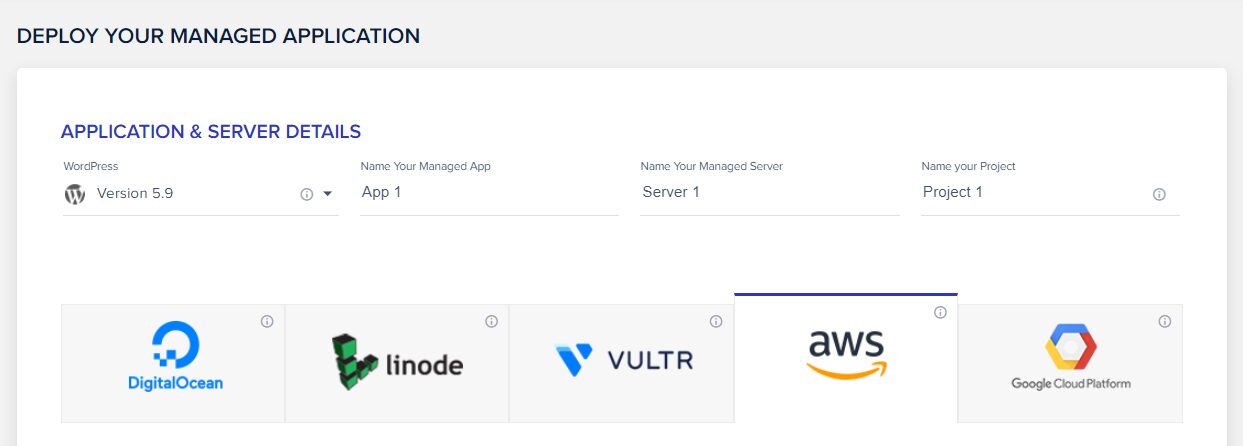 The server settings in Cloudways