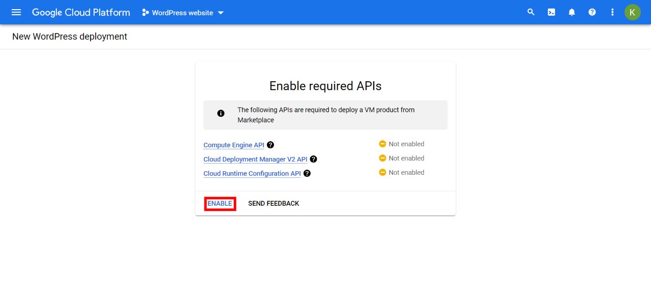 Enabling APIs in Google Cloud. 