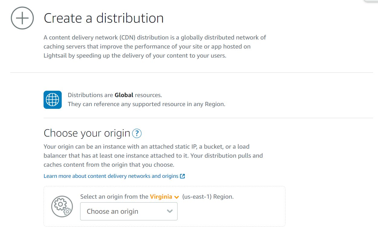 Enabling a CDN in AWS