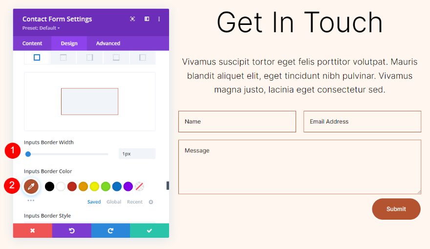 Contact Form Module