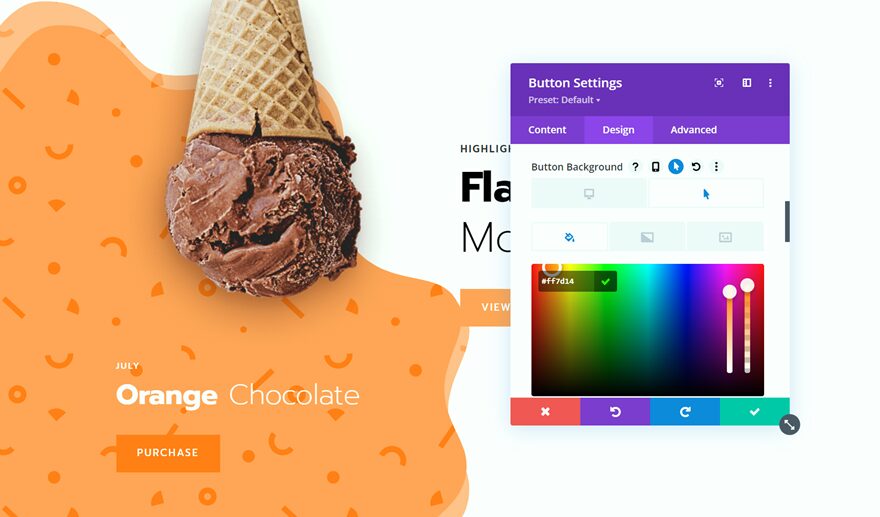 Divi CTA Background Pattern Mask Change Hover Color