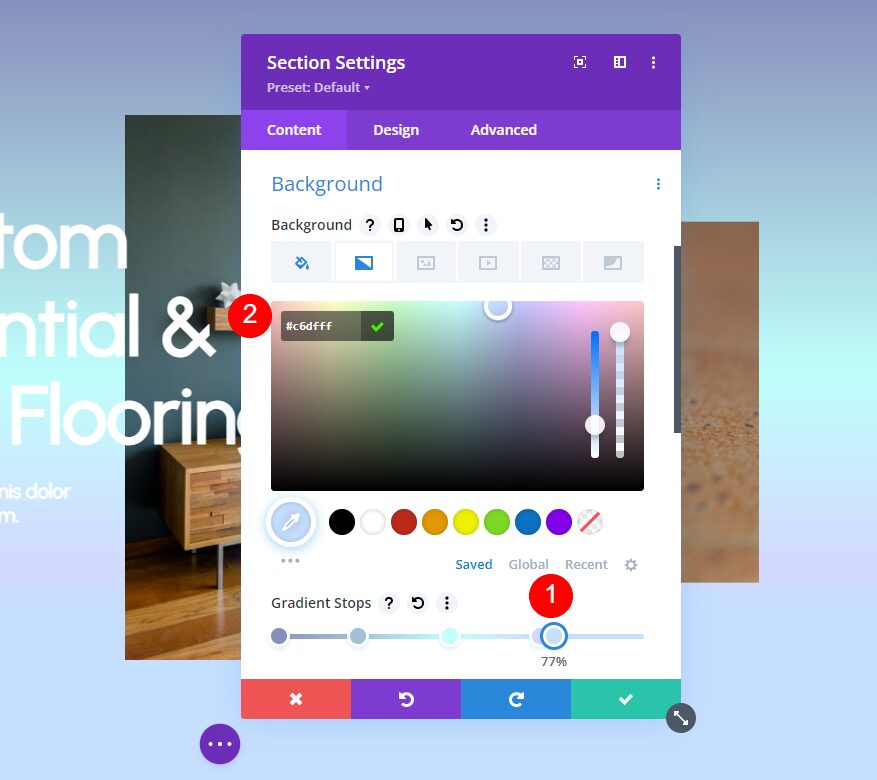 Divi Gradient Builder Example Four