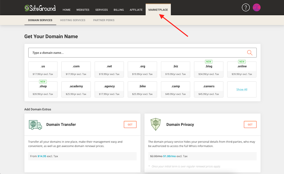 How to Manage Your Domain Using SiteGround’s Site Tools