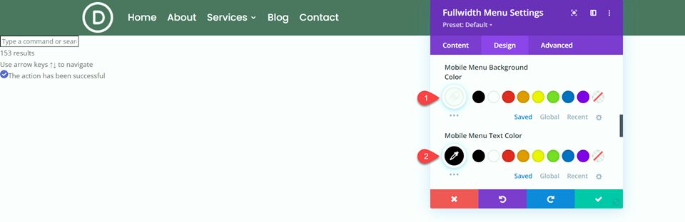 Divi Fullwidth vs Regular Menu Module Fullwidth Mobile Menu Settings