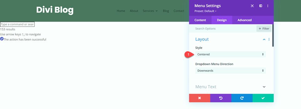 Divi Fullwidth vs Regular Menu Module Regular Menu Layout