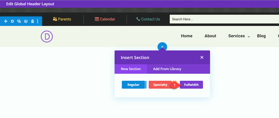 Divi Responsive Logo Full Width Menu Add Full Width Section