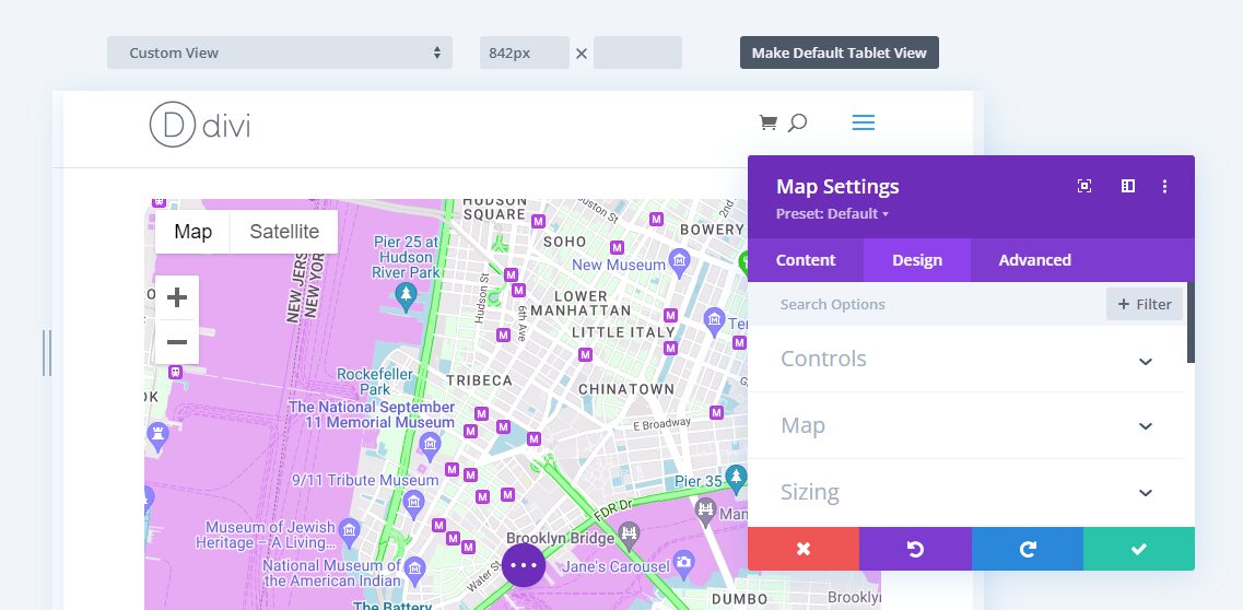 The Divi Map module