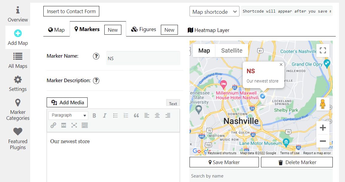 Customizing the map markers in Easy Google Maps