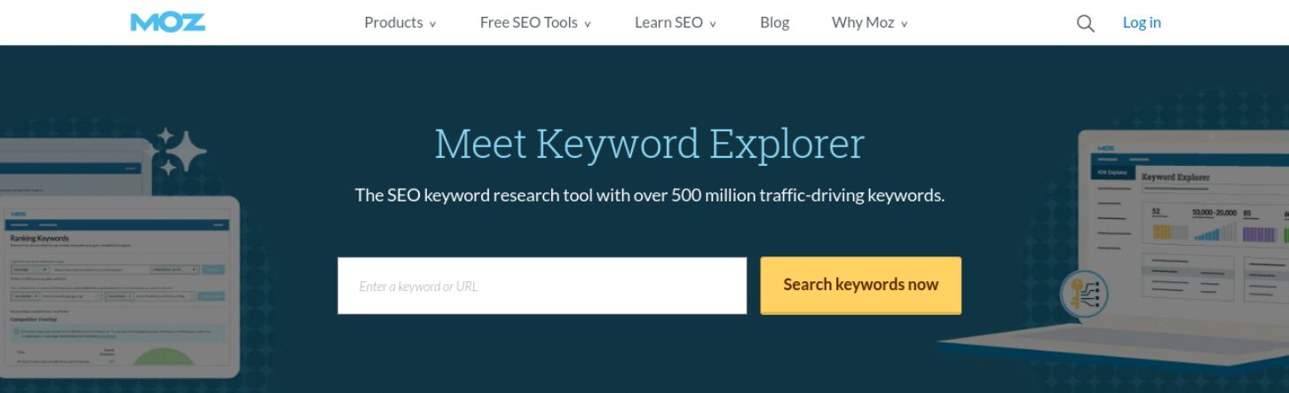 The Moz Keyword Explorer.